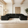 Inch U-Shaped Extra Large Corduroy Sectional Sofa 139"