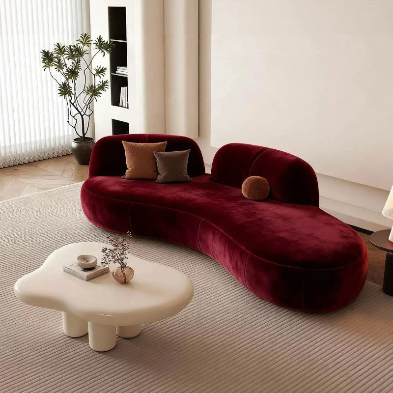Modern Minimalist Curved Sofa Nordic High-end furniture