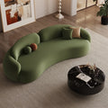 Nordic Cream Style Curved Sofa Italian Minimalist