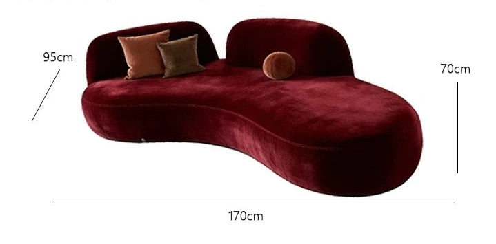 Modern Minimalist Curved Sofa Nordic High-end furniture