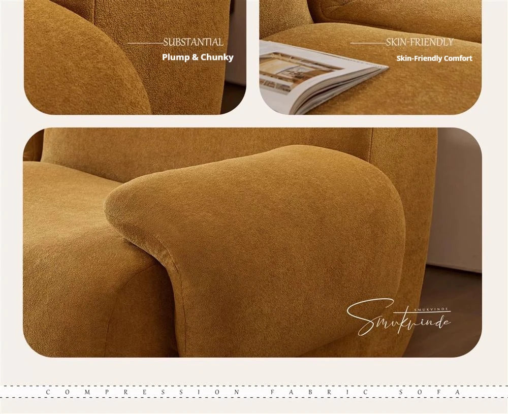 Modern morocco Wabi-Sabi Sherpa Fabric Sectional