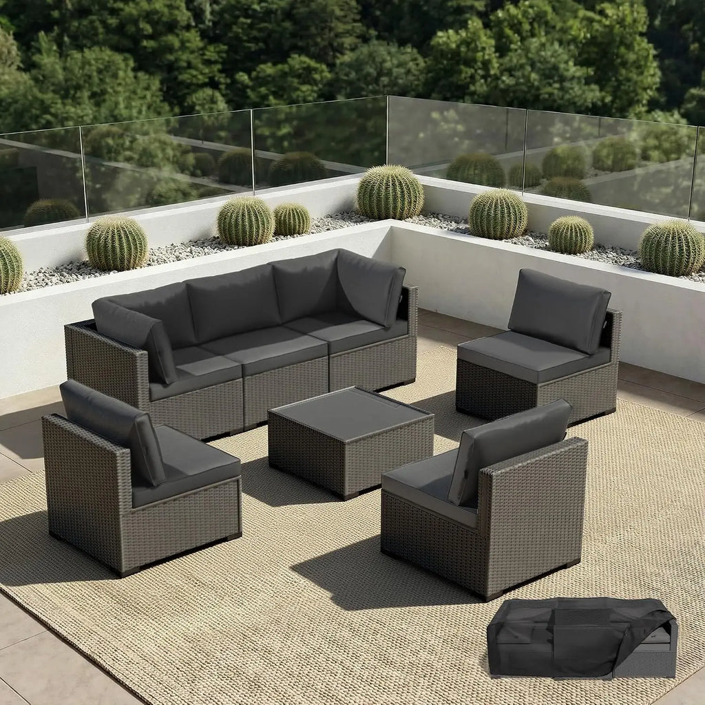 Patio Furniture Set - 7 Piece Patio Outdoor Set