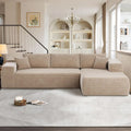 104" Cloud Sectional Couches for Living Room,L Shaped Boneless Couch in A Box,Sleeper Sofa with Comfy Chaise No, Customized